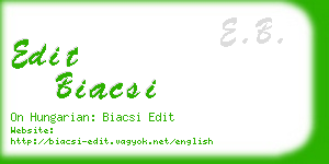 edit biacsi business card